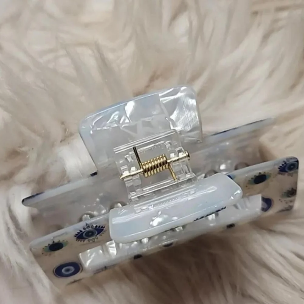 Evil Eye Celestial Hair Claw Clip - Lunar Shield Energy